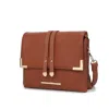 Mkf Collection By Mia K Valeska Crossbody Women's Handbag Purse Multi Compartments By Mia K In Brown