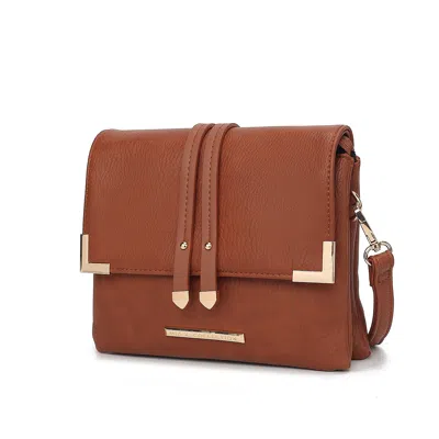 Mkf Collection By Mia K Valeska Crossbody Women's Handbag Purse Multi Compartments By Mia K In Brown