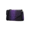 Mkf Collection By Mia K Vanta Croc-embossed Chic Crossbody Bag By Mia K. In Purple