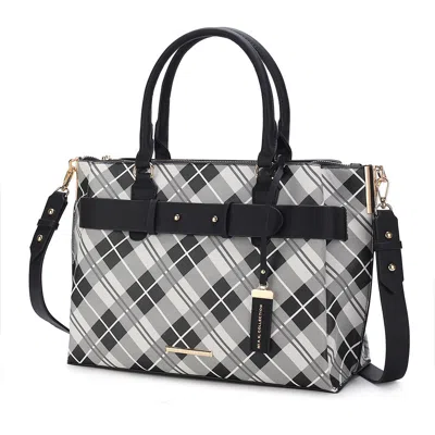 Mkf Collection By Mia K Vivian Women's Vegan Leather Satchel Handbag By Mia K In Black