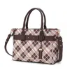 Mkf Collection By Mia K Vivian Women's Vegan Leather Satchel Handbag By Mia K In Brown
