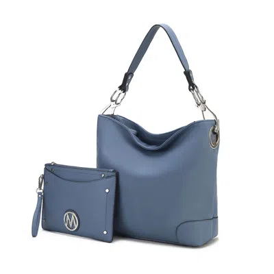 Mkf Collection By Mia K Viviana Women's 2pcs Hobo Bag With Wristlet By Mia K In Multi