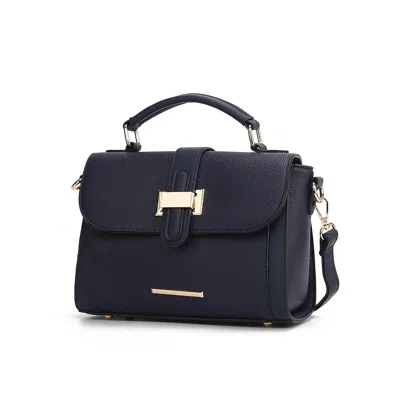 Mkf Collection By Mia K Willa Color-block Vegan Leather Women's Shoulder Bag By Mia K. In Blue