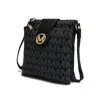 Mkf Collection By Mia K Wrigley M Signature Crossbody Handbag In Black
