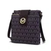 Mkf Collection By Mia K Wrigley M Signature Crossbody Handbag In Purple