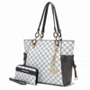 Mkf Collection By Mia K Xenia Circular Print Tote Bag With Wallet - 2 Pieces In Pink