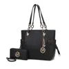 Mkf Collection By Mia K Yale Tote Women's Bag With Wallet Handbag Purse By Mia K In Black
