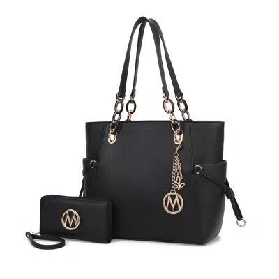 Mkf Collection By Mia K Yale Tote Women's Bag With Wallet Handbag Purse By Mia K In Black