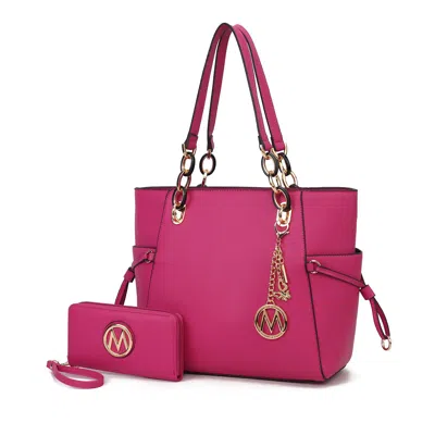 Mkf Collection By Mia K Yale Tote Women's Bag With Wallet Handbag Purse By Mia K In Pink