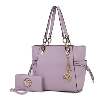 Mkf Collection By Mia K Yale Tote Women's Bag With Wallet Handbag Purse By Mia K In Purple
