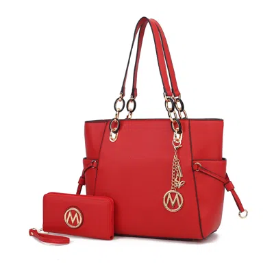 Mkf Collection By Mia K Yale Tote Women's Bag With Wallet Handbag Purse By Mia K In Red