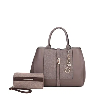 Mkf Collection By Mia K Yola Women's Tote Bag & Wallet Set By Mia K In Green