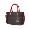 Mkf Collection By Mia K Yonah Tote Bag Signature Printed Women's Handbag Vegan Leather In Red
