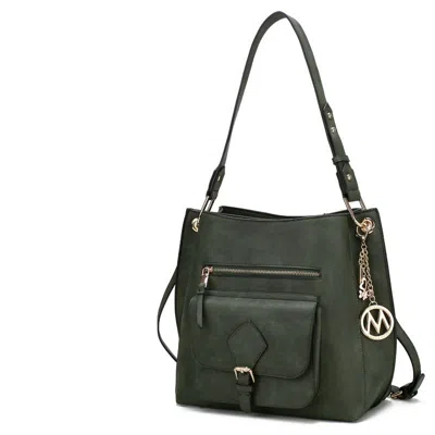 Mkf Collection By Mia K Yves Vegan Leather Women's Hobo Bag In Green