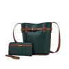 Mkf Collection By Mia K Zinnia Women's Bucket Bag With Wallet By Mia K In Green