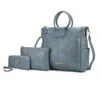 Mkf Collection By Mia K Zori Vegan Leather Women's Tote Bag With Pouch And Wallet -3 Pieces In Multi
