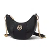 MKF COLLECTION BY MIA K AMIRA CROCODILE EMBOSSED VEGAN LEATHER WOMEN'S SHOULDER HANDBAG BY MIA K.