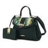 MKF COLLECTION BY MIA K GENY FAUX-SNAKE EMBOSSED WOMEN'S SHOULDER BAG WITH MATCHING WALLET BY MIA K.