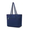 MKF COLLECTION BY MIA K HALLIE SOLID QUILTED COTTON WOMEN'S TOTE BAG BY MIA K.