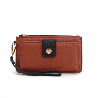 Mkf Collection By Mia K Mkf Collection Olympe Vegan Leather Women's Wristlet Wallet By Mia K In Red