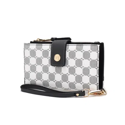 Mkf Collection By Mia K Mkf Collection Solene Circular Print Vegan Leather Women's Wristlet Wallet By Mia K In Pink