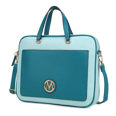 Mkf Collection By Mia K Nina Shoulder Messenger Bag Laptop Case By Mia K In Blue