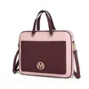 Mkf Collection By Mia K Nina Shoulder Messenger Bag Laptop Case By Mia K In White