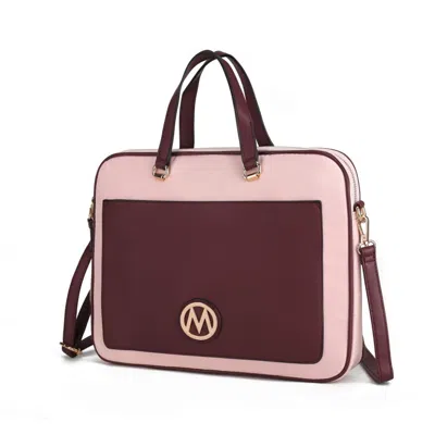 Mkf Collection By Mia K Nina Shoulder Messenger Bag Laptop Case By Mia K In White