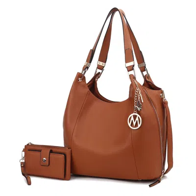 Mkf Collection Calina Expandable Women's Shoulder Bag By Mia K, Cognac In Brown