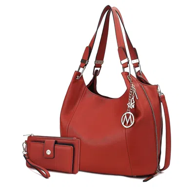 Mkf Collection Calina Expandable Women's Shoulder Bag By Mia K In Red