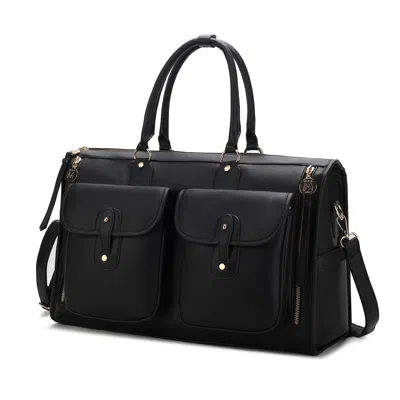 Mkf Collection Genevieve Duffle Handbag Color Block Vegan Leather Women By Mia K