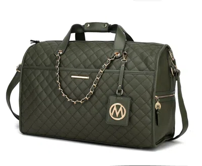 Mkf Collection Lexie Vegan Leather Women Duffle By Mia K -olive-vegan Leather In Green