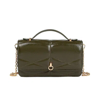 Mkf Collection Suzanne Shoulder Crossbody Bag By Mia K - Olive-vegan Leather In Green