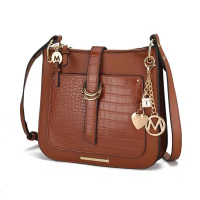 Mkf Collection Women's Kiltienne Crossbody Handbag In Cognac In Green