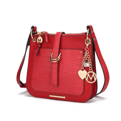 Mkf Collection Women's Kiltienne Crossbody Handbag In Red