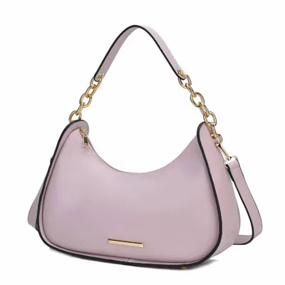 Mkf Collection Women's Lottie Vegan Leather Shoulder Bag In Lilac In Blue