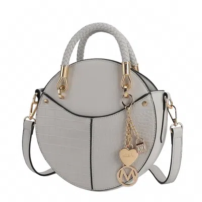 Mkf Collection Women's Nobella Crossbody Bag In Light Grey In Gray