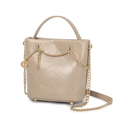 Mkf Damaris Mini Shoulder Medium Handbag By Mia K. In Beige