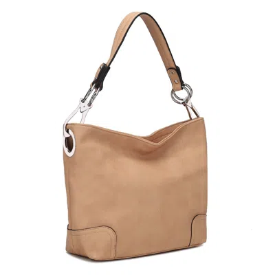 Mkf Emily Hobo Women's Bag Vegan Leather Multi Compartments By Mia K. In Beige