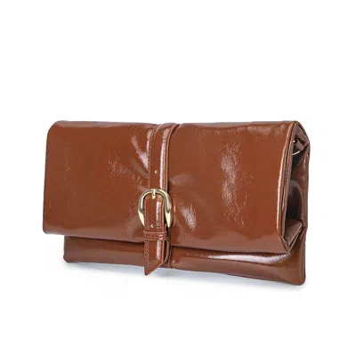 Mkf Koumei Women's Convertible Clutch Fashion Handbag By Mia K In Brown