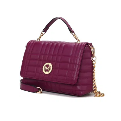 Mkf Lola Quilted Vegan Leather Women's Shoulder Bag By Mia K In Purple