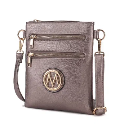 Mkf Medina Crossbody Small Handbag In Silver