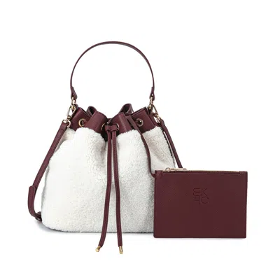 Mkf Saryn Bucket Hobo Casual Women's Handbag By Mia K. In Red