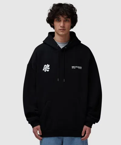 Mki Miyuki Zoku Abstract Hoodie In Black