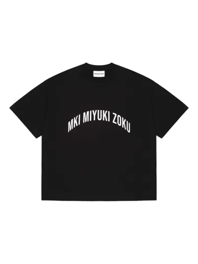 Mki Miyuki Zoku Arc-logo T-shirt In Black