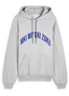 Mki Miyuki Zoku Arch Hooded Cotton-blend Sweatshirt In Gray