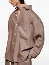 Mki Miyuki Zoku Button-down Shirt In Brown