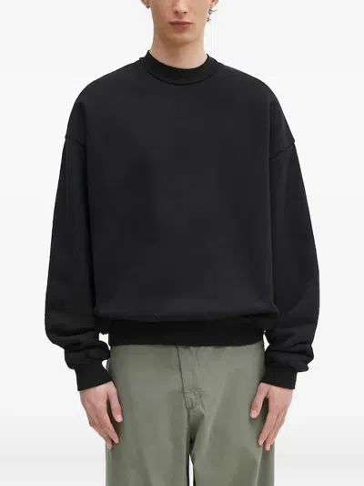 Mki Miyuki Zoku Crew-neck Logo-embroidered Sweatshirt In Black