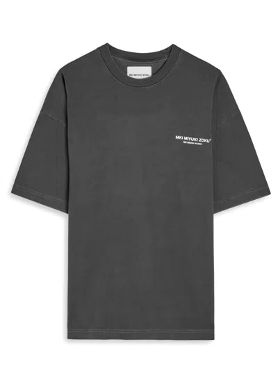 Mki Miyuki Zoku Design Studio Cotton T-shirt In Gray