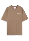Mki Miyuki Zoku Uniform Logo-print Cotton T-shirt In Brown